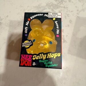 NEE DOH Jelly Hops Scented Bunny Squish Toy - Yellow